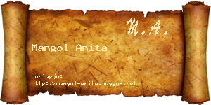 Mangol Anita névjegykártya